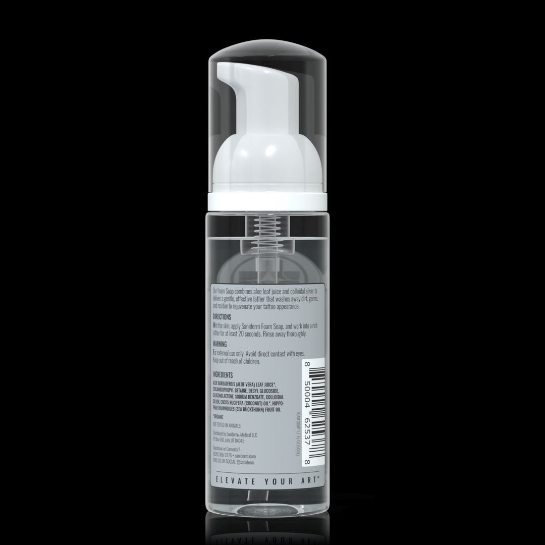 Tattoo Foam Soap - Small (1.7 oz) Soap Saniderm Tattoo Aftercare