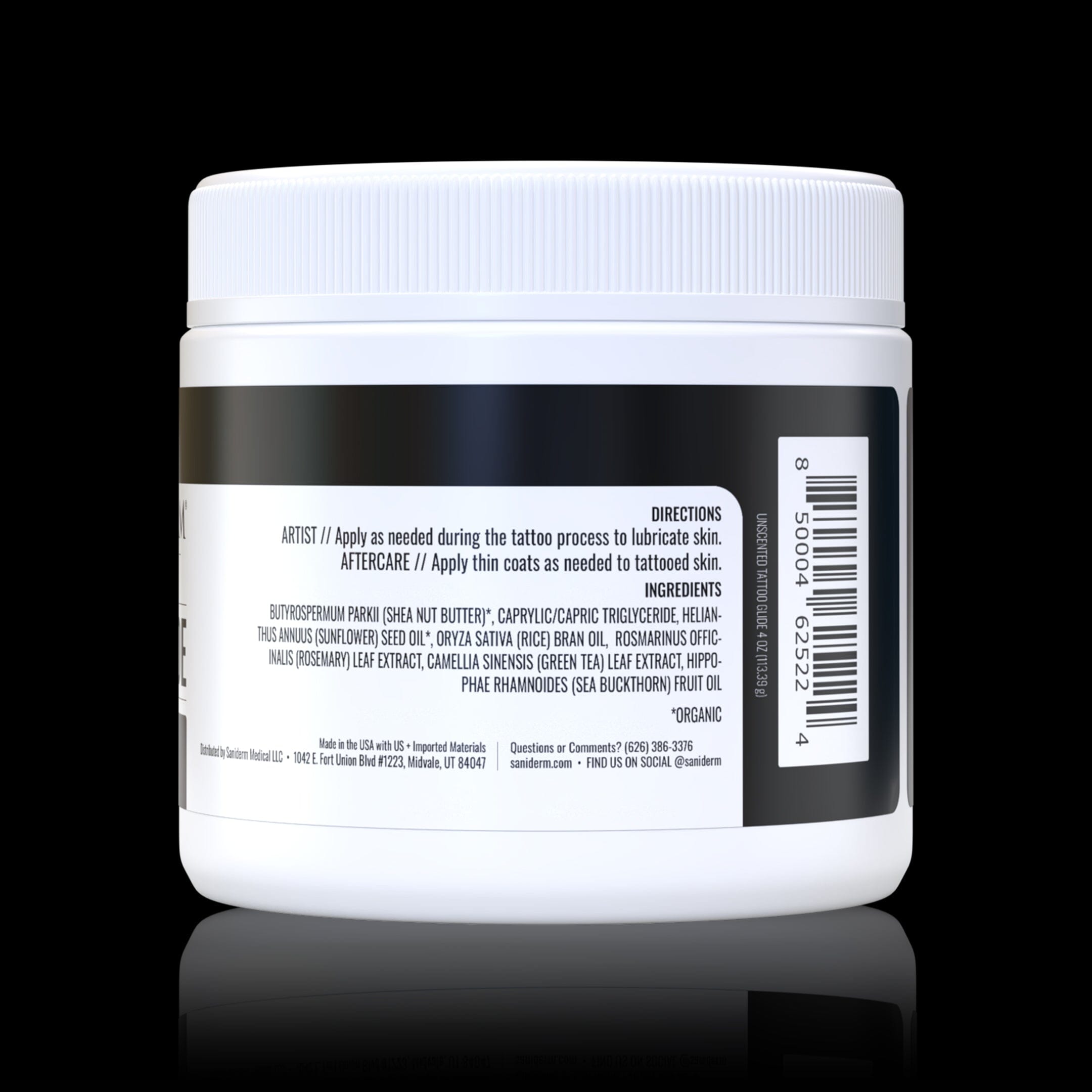 Unscented Tattoo Glide (4.0 oz) Glide Saniderm Tattoo Aftercare