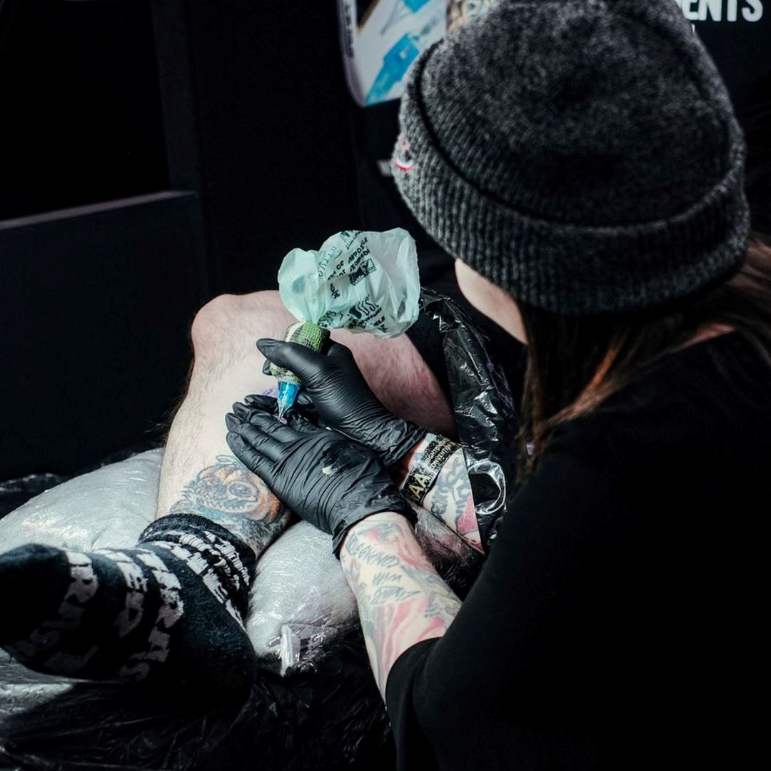 Saniderm Black Nitrile Gloves - Box Disposable Gloves Saniderm Tattoo Aftercare