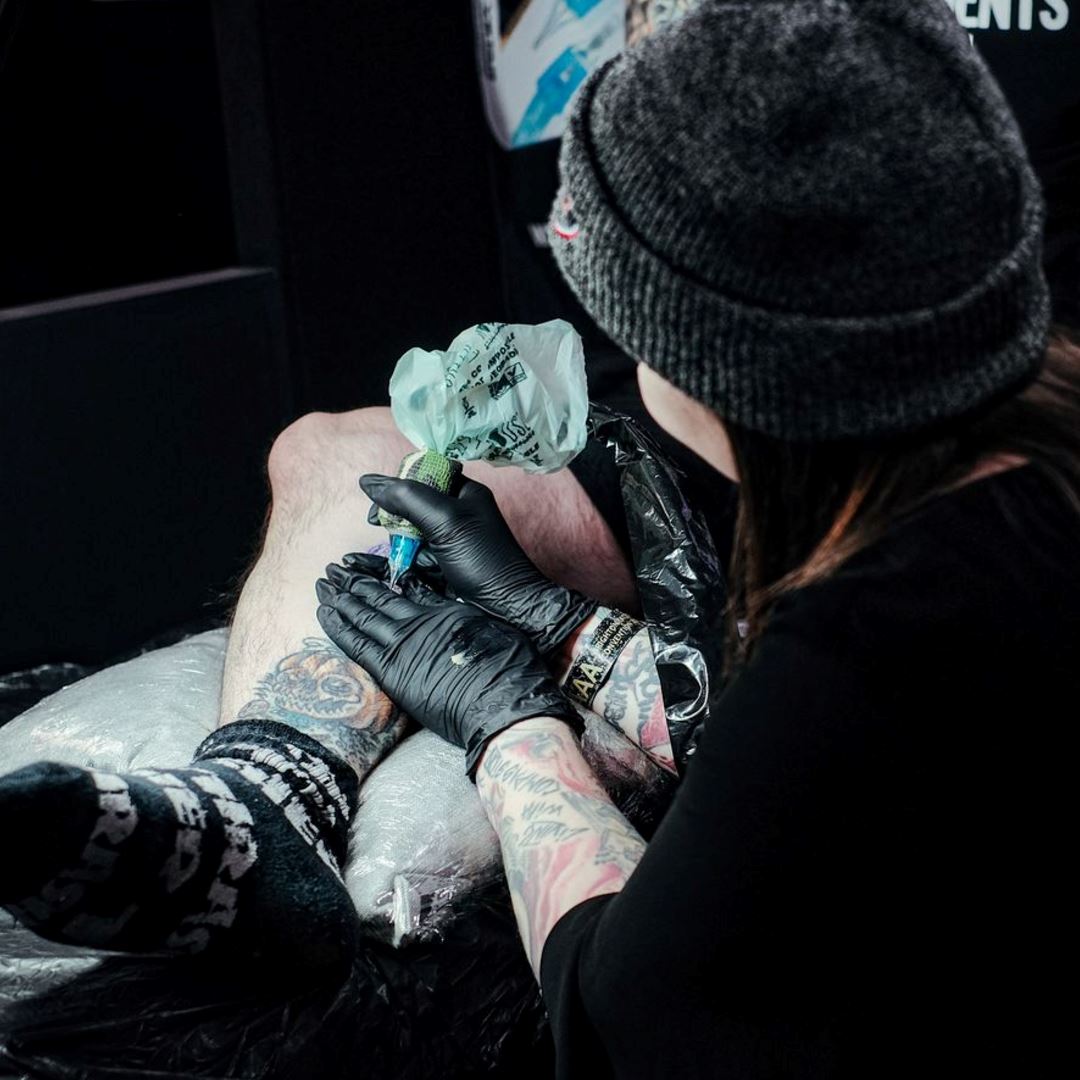 Saniderm Black Nitrile Gloves - Box Disposable Gloves Saniderm Tattoo Aftercare 