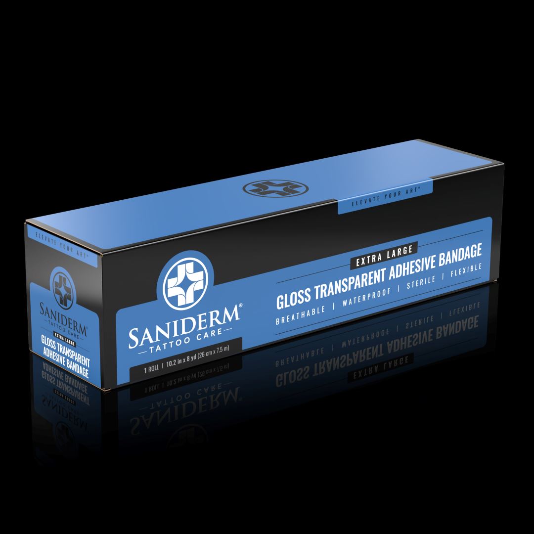 Original Tattoo Bandage Roll - Extra Large (10.2 in x 8 yd) Professional Roll Saniderm Tattoo Aftercare 