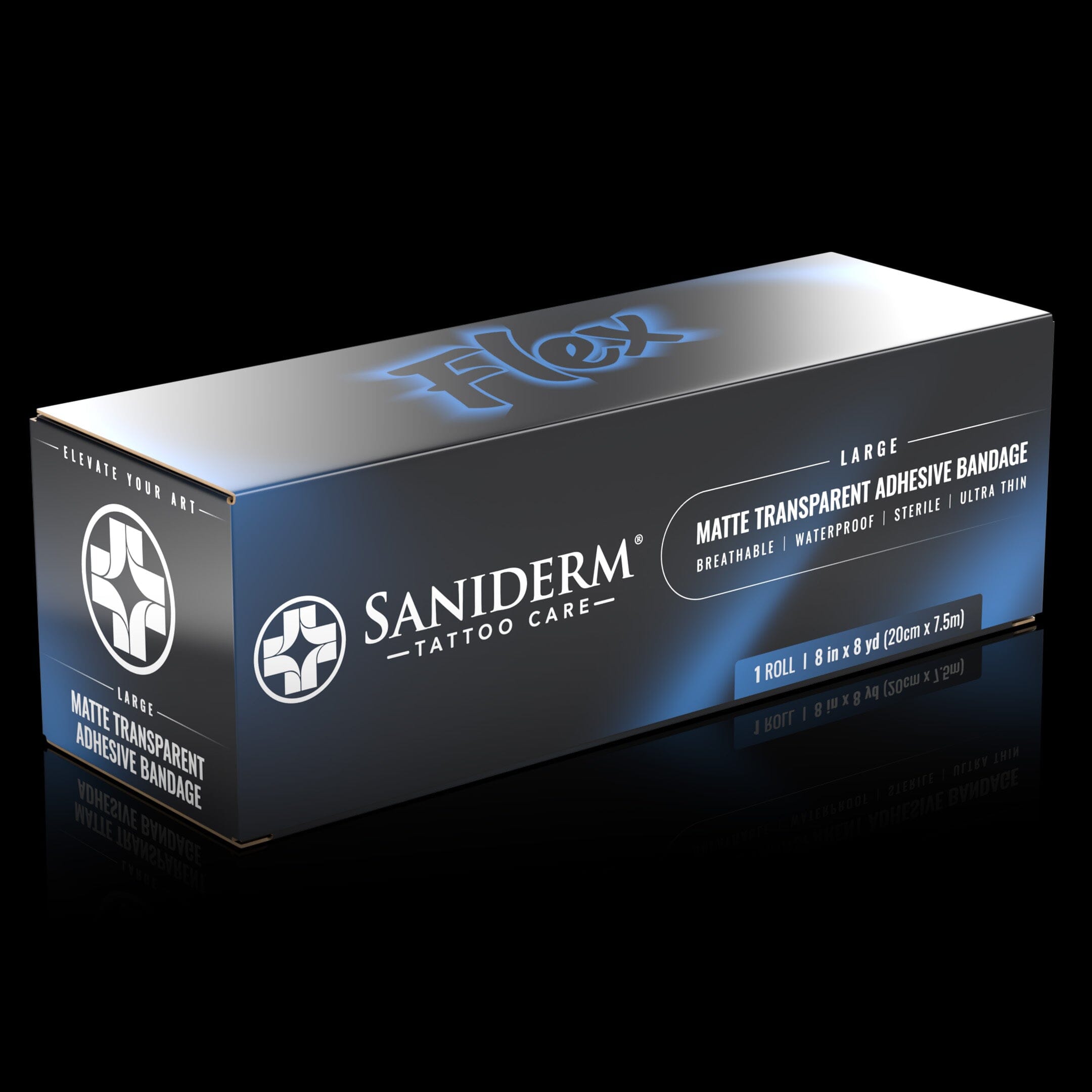 Flex Tattoo Bandage Roll - Large (8 x 8) Saniderm Tattoo Aftercare 